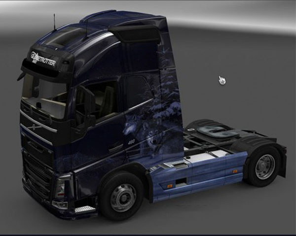 Volvo FH 2012 Winter Wolves Skin 