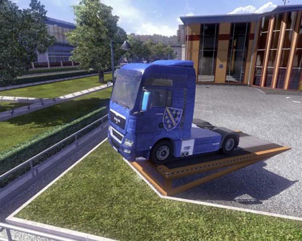 Bosnian Lilies (ljiljani) Flag Skin for MAN TGX 