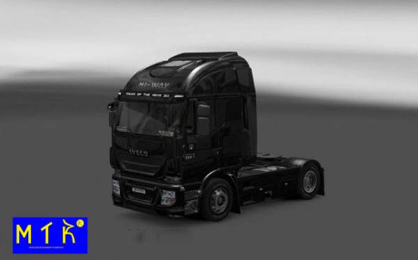 Iveco Hi Way Fosco Schuwarz Skin 