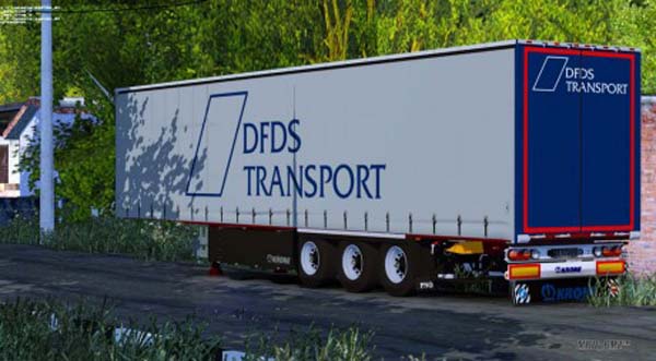 Krone SDP27 DFDS Transport Trailer