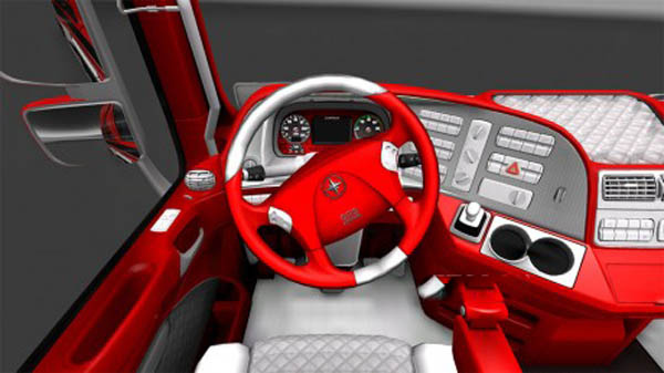 Mercedes Red Interior 
