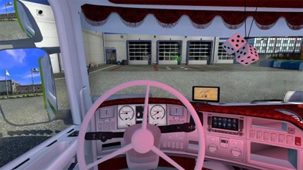 Red and white interior for 50k Scania