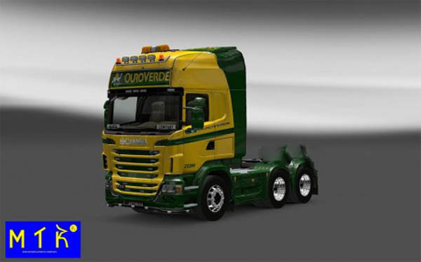 Skin Scania Ouro Verde Transportes 