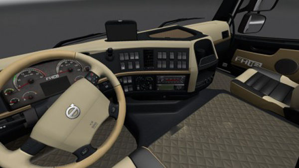 Volvo FH 2009 Black & Beige Interior 