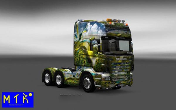 Scania Background 3D Wall Skin 