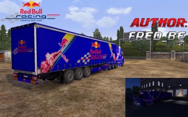 Scania Longline T + Trailer Red Bull ProfiLiner 