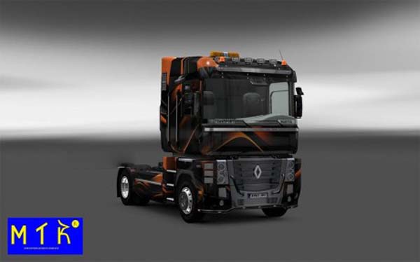 Skin Renault Magnum Matte Orange 