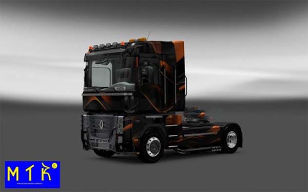 Skin Renault Magnum Matte Orange 