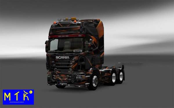 Skin Scania Matte Orange 