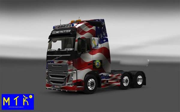 Skin Volvo FH 16 2012 USA Copa 2014 