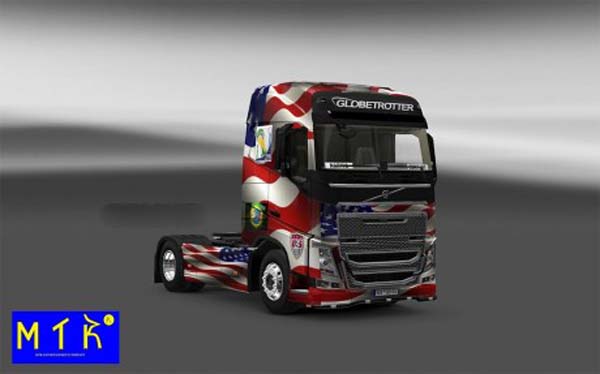 Skin Volvo FH 16 2012 USA Copa 2014 