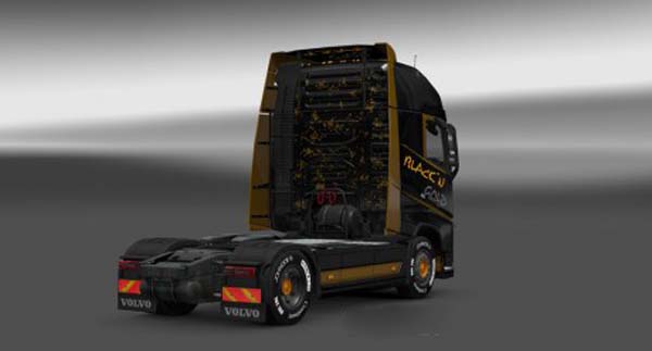 Volvo FH 2012 Blackn Gold Skin 