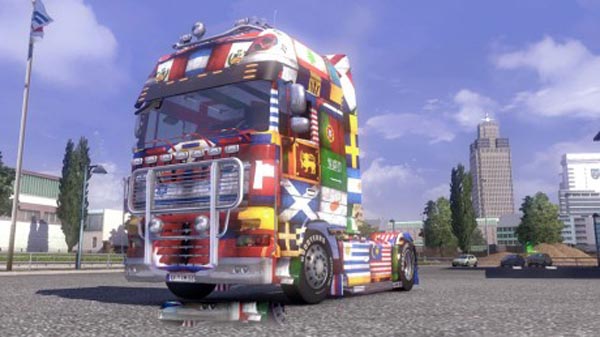 DAF XF World Flag Skin