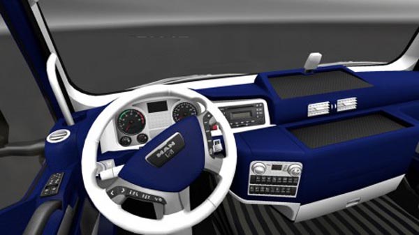 MAN Blue & White Interior