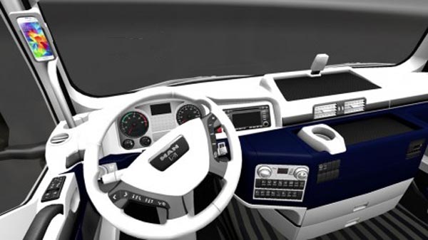 MAN Blue & White Interior