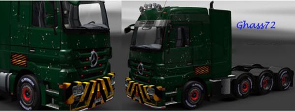 Mercedes Actros Bullets Holes Skin 