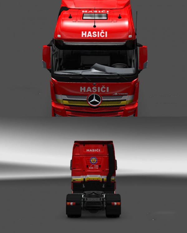 Mercedes Actros Hasiči Skin 2