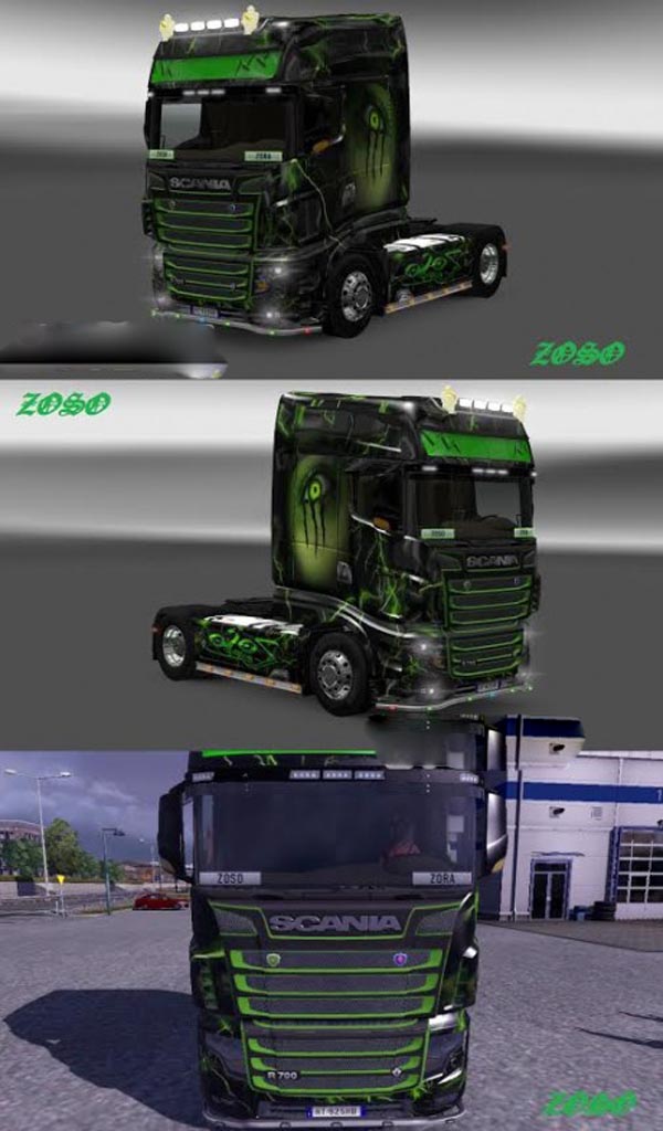 Scania R700 Zoso Monster + Grill Paint