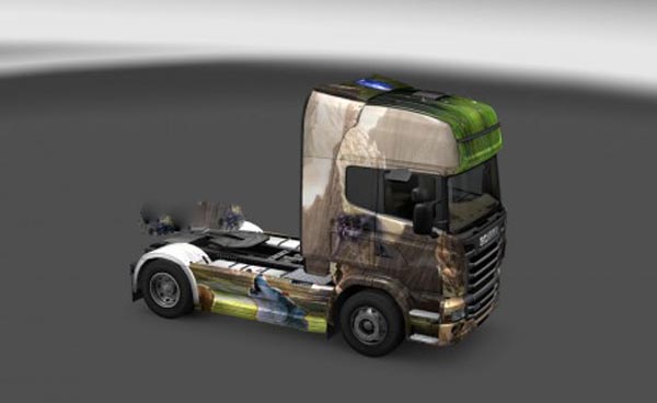 Wolf skin for Scania R