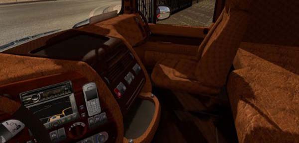 DAF XF Leather and Wood Interior 