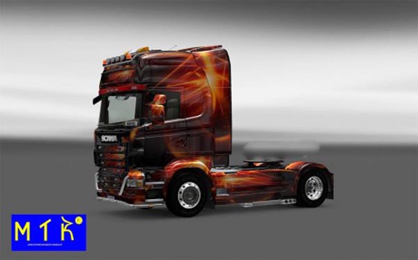 Skin Scania Fire Effect