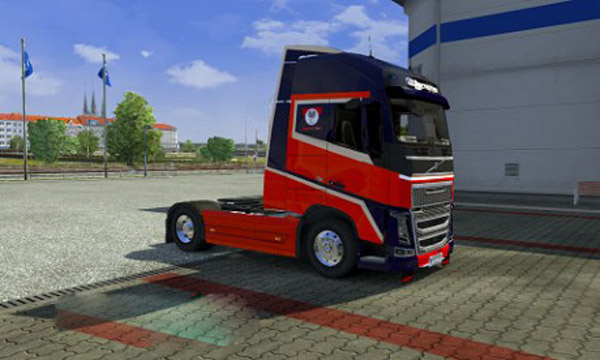 Volvo Blue Red skin