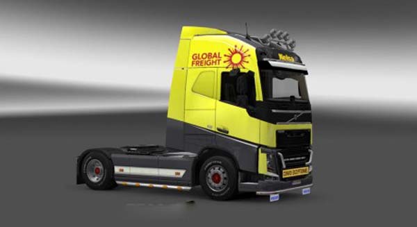 Volvo FH 2012 YellowGrey Skin