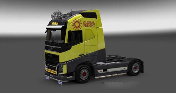 Volvo FH 2012 YellowGrey Skin