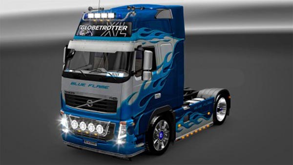 Volvo FH Blue Flame skins 