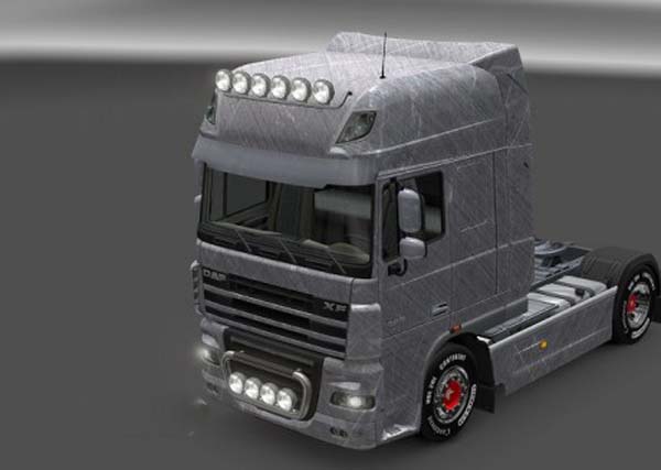 DAF Brushed Aluminum Skin 