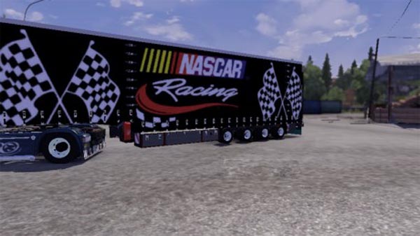 Krone Nascar Jumbo Curtain trailer