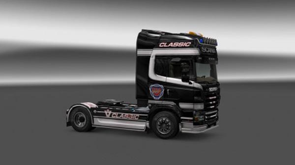 Scania V8 Classic Red & Black Skin 