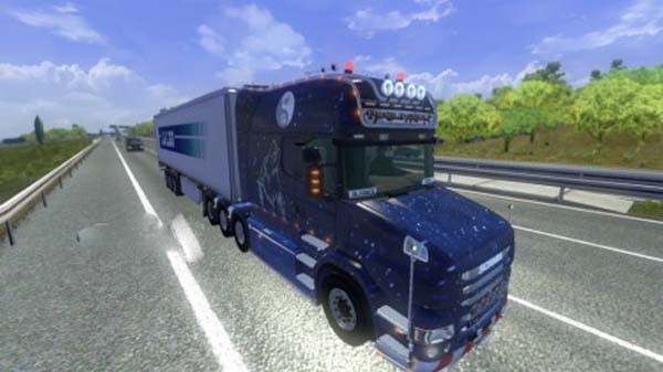 Wolf themed Scania T series skin