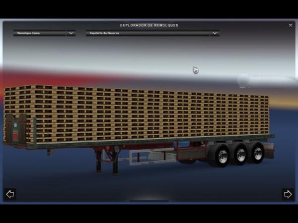 Wooden Pallets trailer 