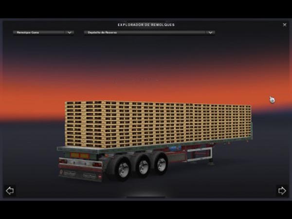 Wooden Pallets trailer 