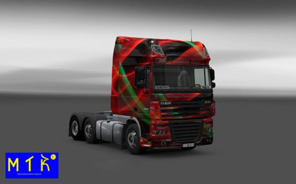 DAF Red Effect Skin