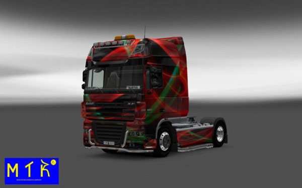 DAF Red Effect Skin