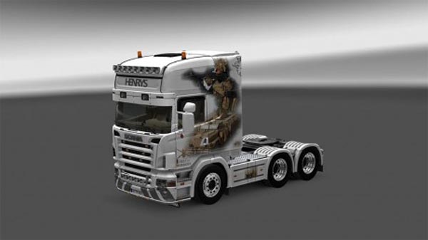 Help For heroes Scania R 2008 Skin ANY COLOR 