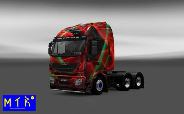 Iveco Hi Way Red Effect Skin 