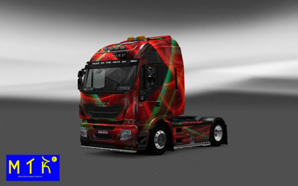 Iveco Hi Way Red Effect Skin 