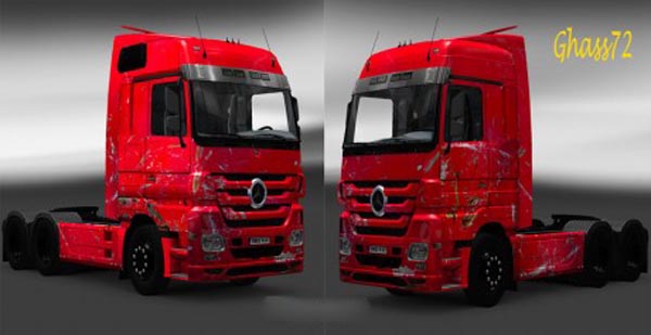 Mercedes Actros Smashed Skin