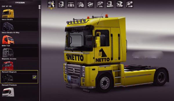 Renault Magnum Netto Supermarkets Skin