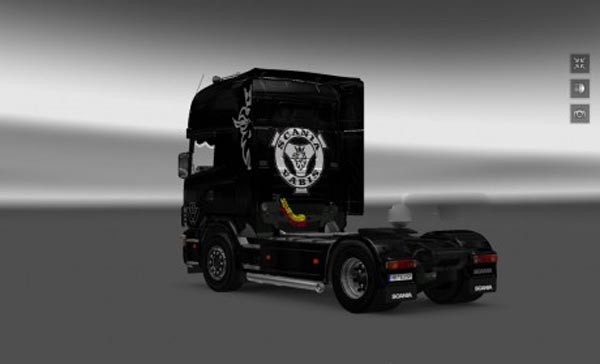 Scania series 4 Griffin skin (black) 