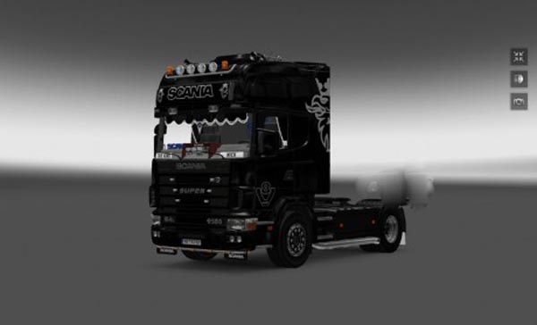 Scania series 4 Griffin skin (black) 
