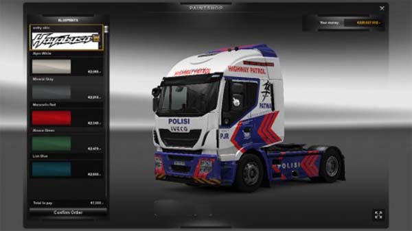 Skin Iveco Hi-Way police