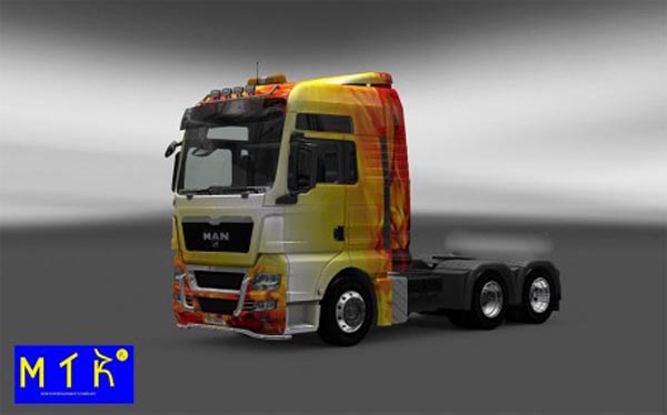 Skin MAN TGX Flame 