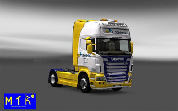 Skin Scania Correios New 