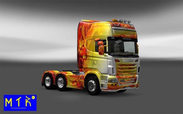 Skin Scania Flame 