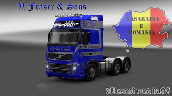 Volvo FH 2009 V.Fraser & Sons Skin 