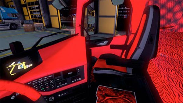 Volvo FH16 Black & Red interior 